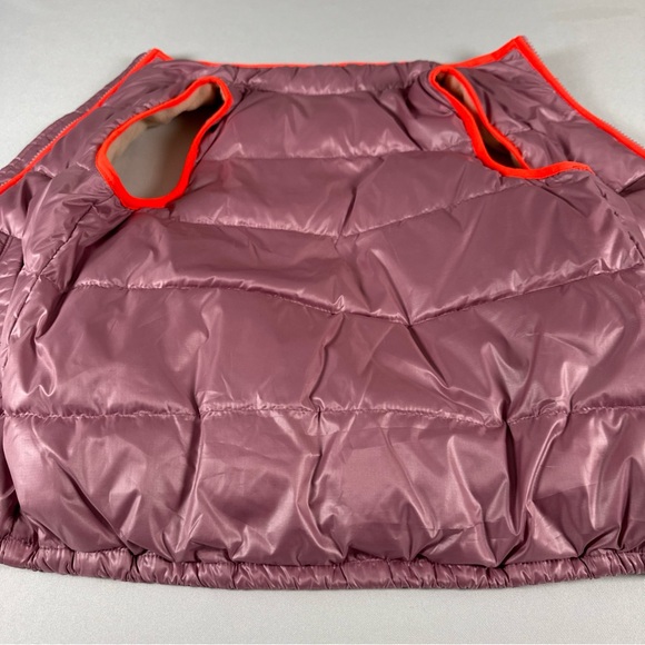 J Crew Crewcuts Girl's Size 6/7 Down Puffer Vest Full Zip Fleece Lined Pink EUC - Picture 3 of 10